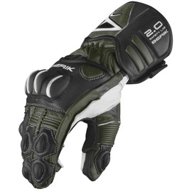 Berik Thunar Evo Motorcycle Gloves, Black/Green, 3XL