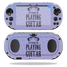 MightySkins Skin Compatible with Sony PS Vita (Wi-Fi 2nd Gen) – Playing Guitar | Protective, Durable, and Unique Vinyl Decal wrap Cover | Easy to Apply, Remove, and Change Styles | Made in The USA