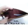 Coach F 37564 Signature Strap Zip Top Wallet BROWN Multi