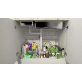 Ceetug 2 Tier Under Sink Organizers Storage Slide Out Kitchen Cabinet Bathroom Storage