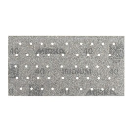 Mirka Iridium Premium Sandpaper 93 x 180 mm Velcro 45-Hole Grit 40 Pack of 50 / for Sanding Paint, Spatula, Primer, Wood, Steel, Mineral Materials, Plastic