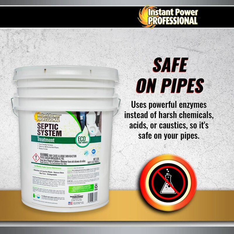 Instant Power Professional Septic System Treatment, Septic Tank Maintenance, 5