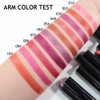 Purple Metallic Lipstick for Women,Lightweight Comfortable Non-Drying Shimmer Frosted Lipstick,Glitter