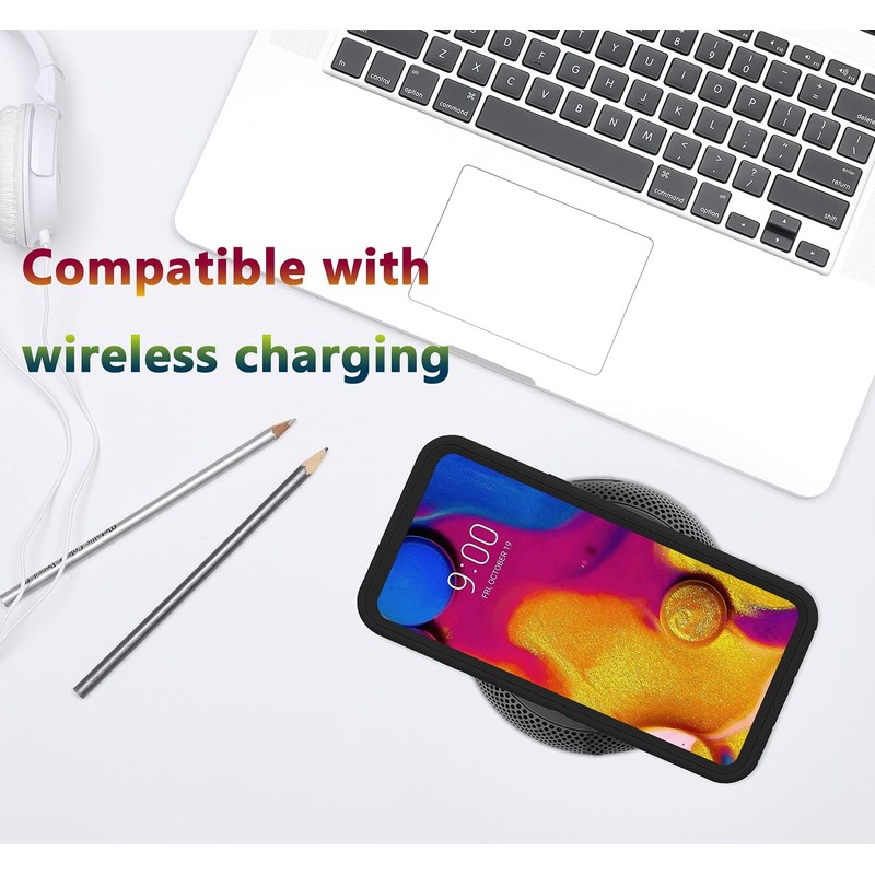 Annymall Bumper Case for LG V40 & V40 ThinQ, Heavy