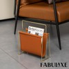 Fabulaxe Magazine Holder and Rack for Desktop, Home Office, Living
