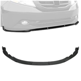 HECASA Front Bumper Lip 3-Pcs Compatible with 2011-2017 Honda Odyssey Chin Spoiler Splitter Protector PP Plastic Black