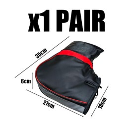 1 Pair Of Waterproof Motorcycle Grip Covers, Winter Riding Supplies, Warm Motorcycle Grip Covers, Motorcycle Accessories, Riding Equipment