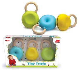 Halilit Triola Baby Musical Sensory Gift Set. Quality Pastel Coloured Musical Instrument Shakers for Babies Toddlers and Children. BPA Free 3 months +