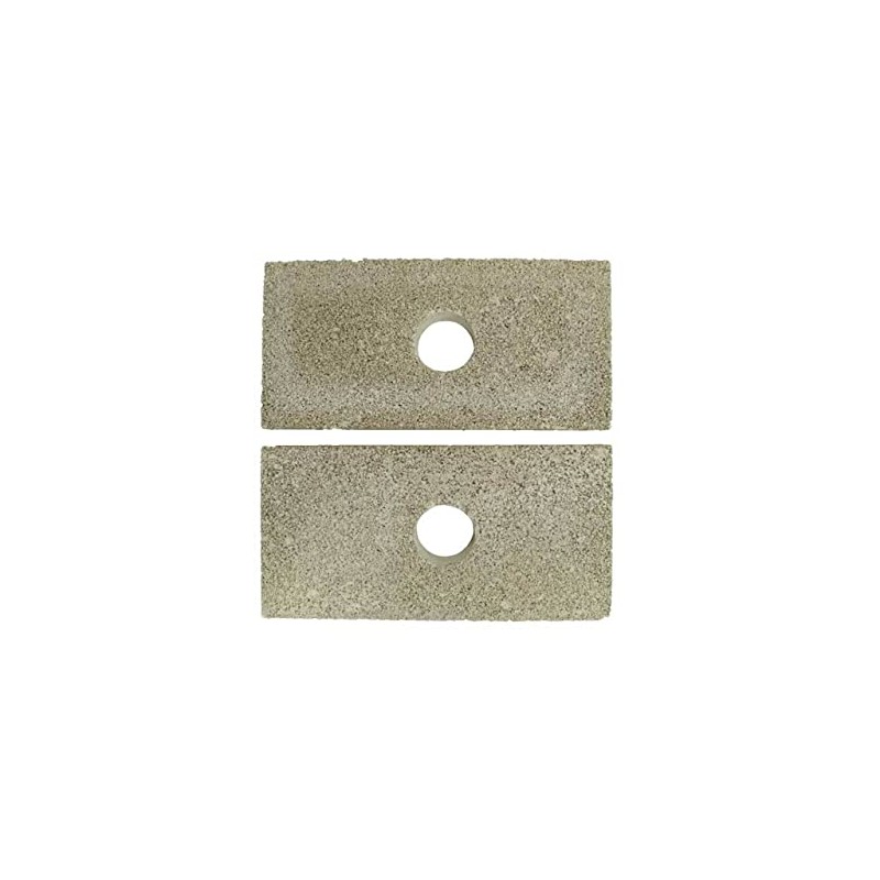 Quadra-Fire Isle Royale Brick w/Hole - 2 Pack (SRV434-0620)