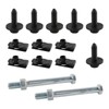 16Pcs Front Leaf Spring Bracket Mounting Kit with Eye Bolts