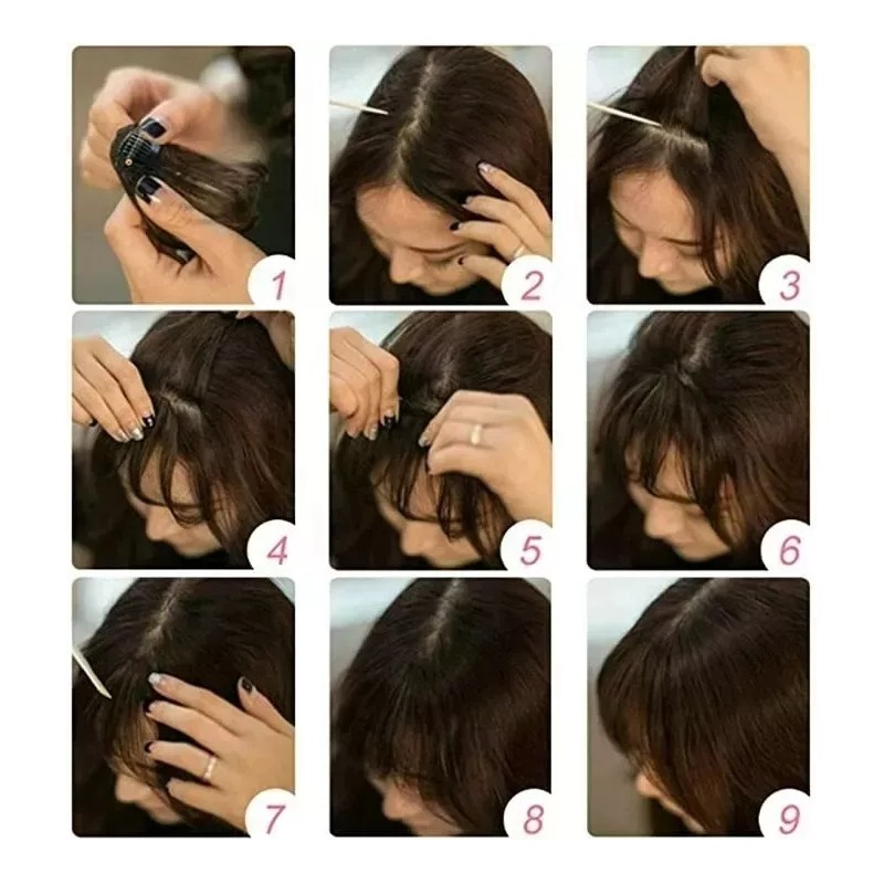 TO Flequillo De Cabello Humano 3d Invisible Cabeza Sin Costuras