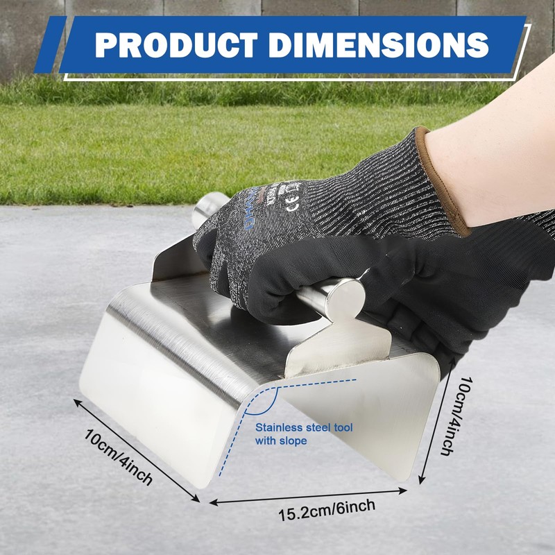 Pcmursal Concrete Curb Trowel Edger, Concrete Curb Machine, Landscape Curb