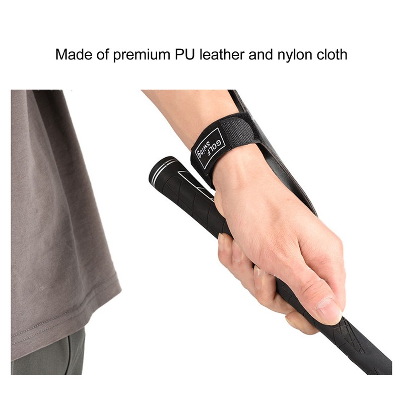 Golf Wrist Brace Band PU Leather Nylon Cloth Golf Swing