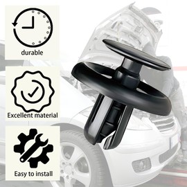 50 Pcs Engine Under Cover Push-Type Retainer Clips, Bumper Clips, Fender Liner Clips, Car Retainer Clips, with Fastener Remover Compatible with Toyota Lexus Camry Car Clips Replace 90467-07201