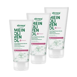 alkmene 3 x Hand Cream for Very Dry Hands 75 ml - 96% Confirm Protection Against Drying Out - Moisturising Hand Cream with Olive Oil