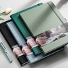 EMSHOI Notebook College Ruled - A4 Hardcover Leather Lined Journal,