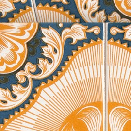 HomeRoots 6" X 6" Golden Deco Peel And Stick Removable Tiles