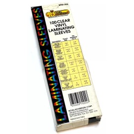 Royal Sovereign RFM-255 Business Card Laminating Sleeves 3-11/16" x 2-1/2" 100PK