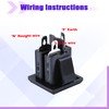 mznowsea 4Pcs US Power Socket Plug Panel 15A 125V AC