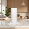 Buruis Wood Paper Towel Holder, Marble Base Modern Decorative Countertop