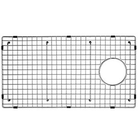 Serene Valley Sink Bottom Grid 25-7/8“ X 14-1/16", Side Drain with Corner Radius 3/8", SVH2614S