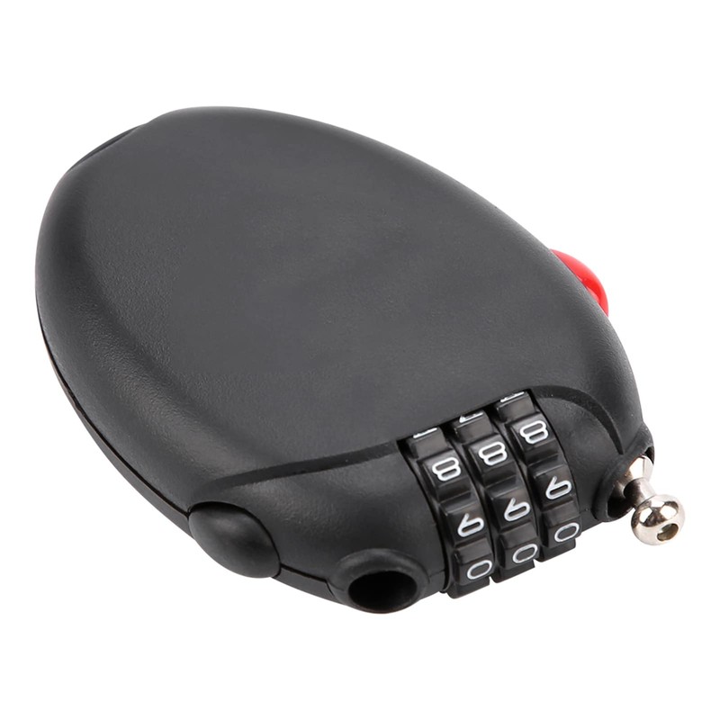 Retractable Cable Locks for Luggage, 3 Digit Combination Padlock Lock