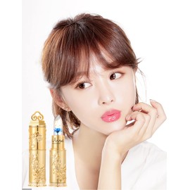 【Temperature-Sensitive Color Change】Voluroky Jelly Lipstick, Temperature-Sensitive Color Change Lip Gloss with Gold Leaf, Lip Cream, Color Temperature Change, Flower-Infused, Portable, Convenient