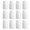 12Pcs 100ml Empty Plastic Round Bottles with Lids Storage Containers