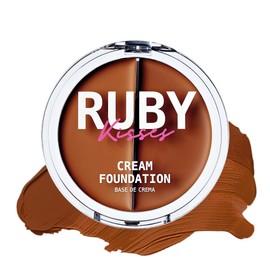 Ruby Kisses 3D Face Creator Cream Foundation & Concealer, 12 Hours Long Lasting, Medium to Full Coverage, Non-Greasy, Ideal for Makeup & Contour Palette (Level 11)