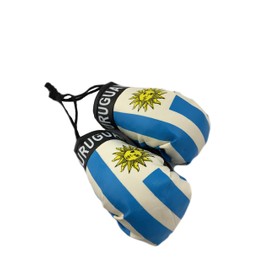 Red Hat Ent Hanging Car Mirror Mini Boxing Gloves (Uruguay)