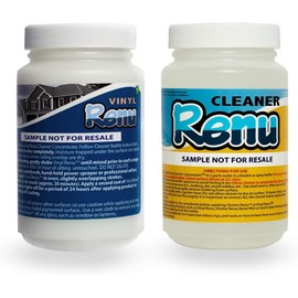 Vinyl Renu Premium Siding Restorer | Lasts 10+ Yrs | Restores Original Color & Beauty To All Siding Types | Rejuvenates & Protects Siding, Doors & Patio Furniture | Complete Kit (Sample Kit)