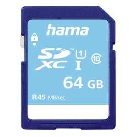Hama 64GB High Speed Gold 25MB/s SDXC Class 10 Memory Card