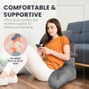 VASHIE Premium Large Gaming and Reading Pillow – Plush Grey