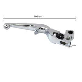 GruDawu 1 Pair (Left & Right Silver Aluminum Hanlebar Levers Brake Clutch Lever Replacement for 2005 Harley-Davidson Glide Ultra Classic Firefighter SE EFI FLHTCUI