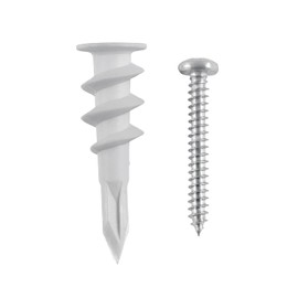 Fiero TQ-1/2TJ, Kit 20 taquetes plásticos 1/2", para panel de yeso con pijas # 8