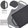 GGC Cast Iron Reversible Grill Griddle，Double Sided Grill Pan Perfect