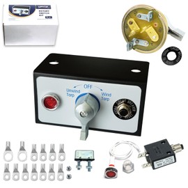 UPTOP Electronic Switch Tarp Motor Rotary Switch Kit Replaces 5540710 9421-12 ATPRS1 12VDC w/Circuit Breaker and Indicator Light 50 Amps