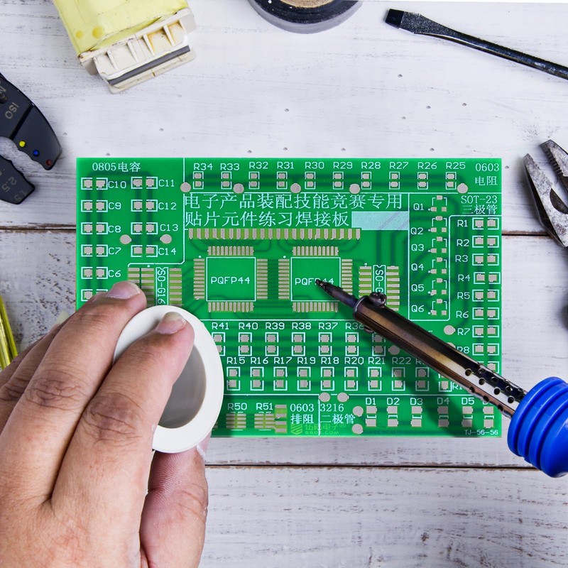 Solder Practice Board Kit - Professional SMD Circuit Welding Training