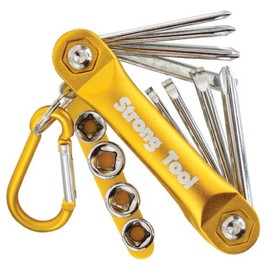 Ichinen Access Strong Tool Screwdriver 12-in-1 Compact Wrench Set Socket & Driver 12974 (+) 0, 1, 2, 3(-) 3, 4, 5 Sockets 6, 8, 9.10