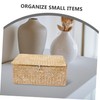 STOBAZA Bamboo Storage Boxes Lids Seagrass Wicker Baskets under Bed