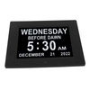 8inch Digital Day Calendar Clock Alarm Reminders 8 Languages Large