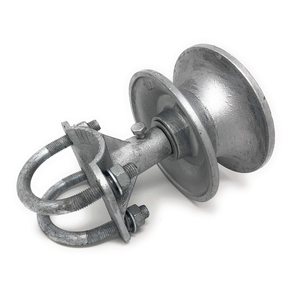 Chain Link Malleable Cantilevered Gate Rollers: to 2-7/8" Post &
