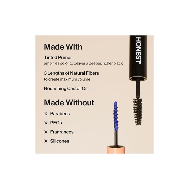 Extreme Volume Mascara Plus Bold Lash Primer by Honest for