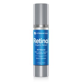All Natural Advice 1% Retinol Serum for Face, Rejuvenating Hydration Face Serum with Hyaluronic Acid, Vitamin E & Organic Botanicals (50ml / 1.7 fl.oz.)
