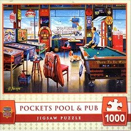 Pockets Pool & Pub by Hiroaki Shioya 1000 Piece Puzzle