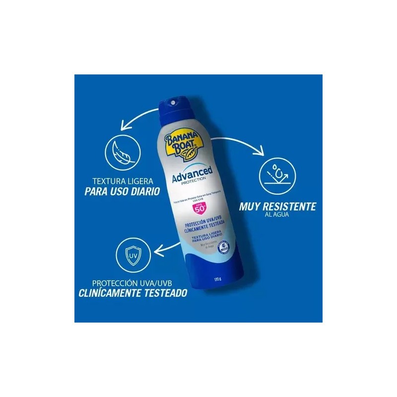 Banana Boat Pack 3 piezas Advanced Protection Fps 50 con