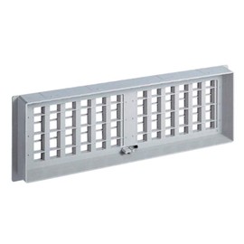 NASTA KS-0311PN-13-LG Underfloor Ventilation Vent Resin Slide Type Light Gray Main Unit: Depth 11.8 inches (30 cm), Main Unit: Height 1.4 inches (3.5 cm), Main Unit: Width 5.1 inches (13 cm)