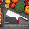 Hollory Kitchen Knife Guards, Universal Blade Covers, Abs Plastic BPA-Free