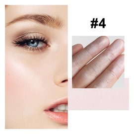 Jutqut White Face Highlighter Makeup Palette, Matte Highlighters Makeup Powder, Illuminator Highlighter Powder for Cheeks, Collarbone the Nose, Long-lasting Natural Shiny 04#White