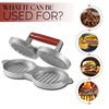 Alpine Cuisine Burger Press with Wood Handle, Hamburger Press Patty